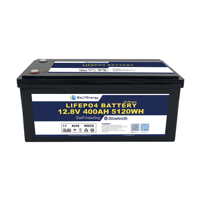 kaufen IP65 Gehäuse 12,8 V Lithium-RV-Batterie 400Ah M8 Terminal Niedrige Selbstentladung 3% pro Monat online manufacture