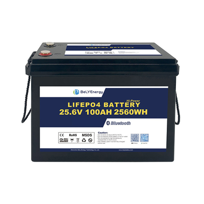 kaufen 24V 100Ah wiederaufladbare LiFePo4-Batterie mit M8-Terminalen und Schutzfunktionen online manufacture