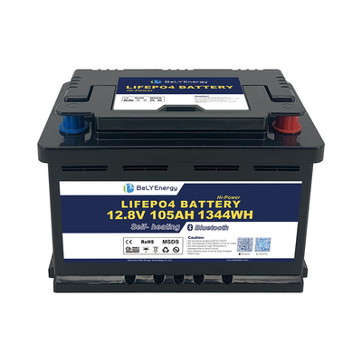 kaufen RV LiFePO4 Batterie zur Energiespeicherung 12V 105AH mit BT und Selbstheizung online manufacture