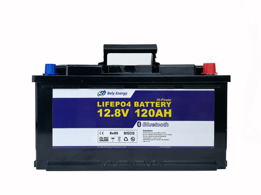kaufen Kundengebundene Batterie 12v 120ah der Golfcart-Unterhaltungselektronik-Batterie-Lifepo4 online manufacture