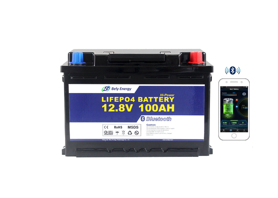 kaufen Tiefe Batterie 12v 100ah Zyklus-Bluetooth-Lithium-Ion Lifepos 4 online manufacture
