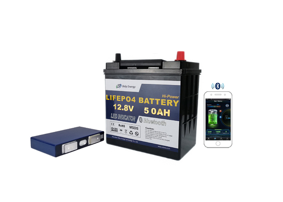kaufen Sicheres zuverlässiges 12 Volt 50 Ampere-Stunden-Batterie-Bluetooth-Unterwasserlithium Ion Battery online manufacture