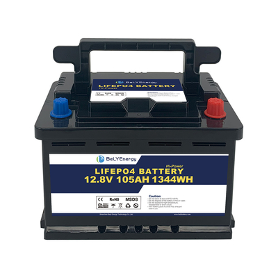 Bely Energy 12V 105AH Energiespeicherbatterie für Yacht 100% DOD Solarnutzung