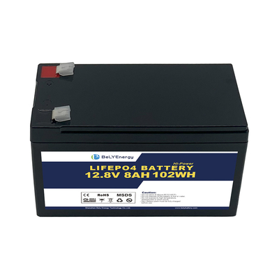 Tragbare 12V 8AH LiFePo4-Batterie für Mobilfunkkommunikationsstation für Unterhaltungselektronik