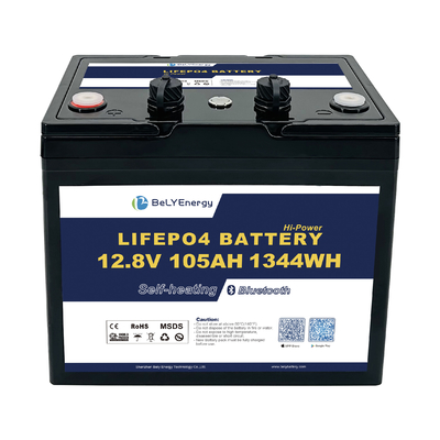 Solarenergiesystem 12v 105ah Lifepo4 Batterie mit CAN RS485-Schnittstelle