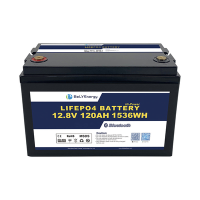 Niedrige Selbstentladung 3000 Zyklen Solar-Lithiumbatterie mit ABS-Gehäuse 12.8V120Ah