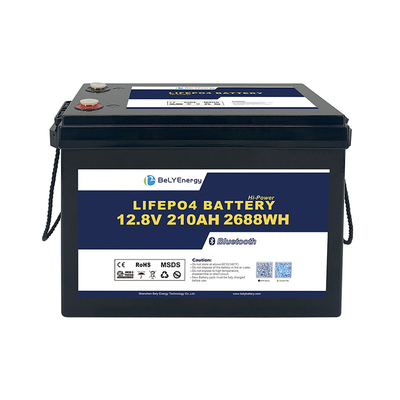 Lange Lebensdauer Spitzenentladung 260A Lithium 12V 210Ah LiFePO4 Batteriepaket für Wohnmobil