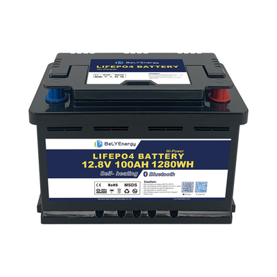 RV LiFePO4 Batterie zur Energiespeicherung 12V 100AH mit BT und Selbstheizung