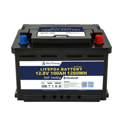 Hochwertige, tragbare Anpassung 3000 Zyklen LiFePO4 Batterie 12V100Ah für Boot