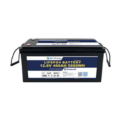 Hohe Kapazität 12V 460AH LiFePO4 Lithiumbatterie mit 200A Strom BMS mit BT und Selbstheizung