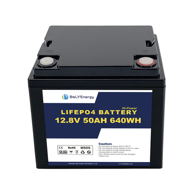 12V 50AH LiFePo4-Batterie mit und Smart BMS