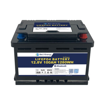 12V 100Ah LiFePO4 Batterie mit UL1642 UN38.3 Zertifizierung und H6 DIN Gehäuse