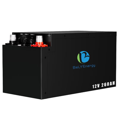 H8 DIN Case 12V260Ah Lithium Iron Phosphate Battery Underseat Engineered For RV Motorhome Camper