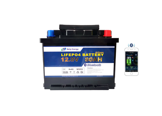 Dreiradlithium-batterie der Yacht-12V 80AH Li Ion Phosphate Battery Motorhome Electric