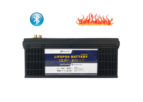 niedrige Temperatur-Batterie-Straßenlaterne-elektrische Dreiradlithium-batterie 12V 200Ah
