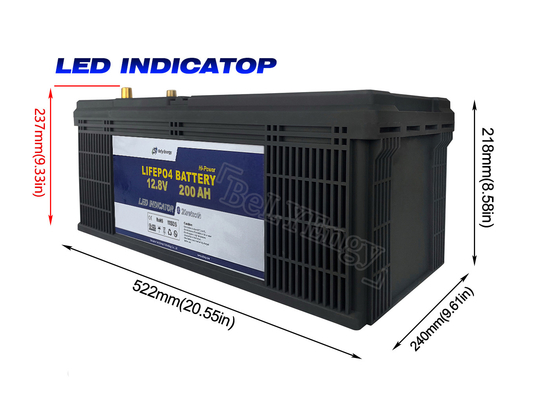 12V 200Ah Golf-Laufkatzen-Lithium-Batterie der Golfmobil-Lithium-Batterie-LED elektrische